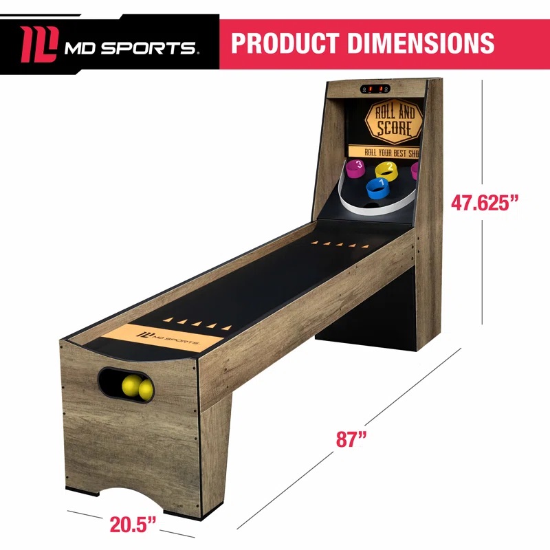 Juego de Arcade MD Sports con Sistema Electrónico de Puntuación y Retorno de Pelota